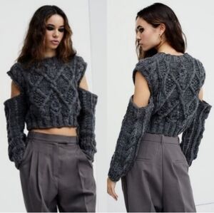 NWT For Love And Lemons Andie Cut Out Sweater.  Small